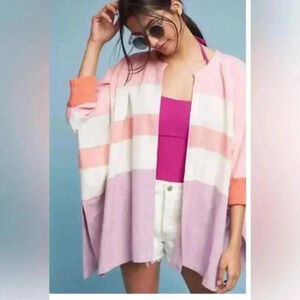 Hei Hei Anthropologie kimono color block oversized dolman sleeves cardigan